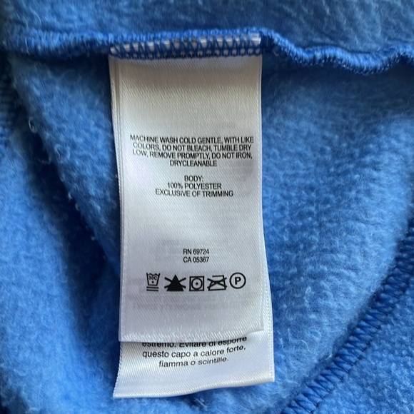 Columbia Fleece Zip Up Vest Zipper Front Pockets Sky Blue Size 1X Collared - Picture 12 of 13